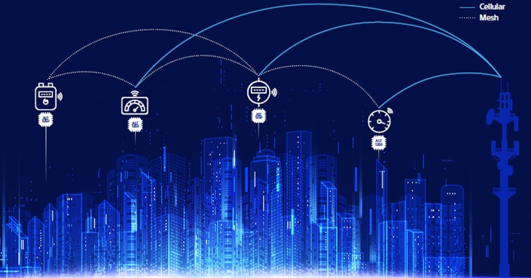 Fusion of LTE-MNB-IOT and subGHz